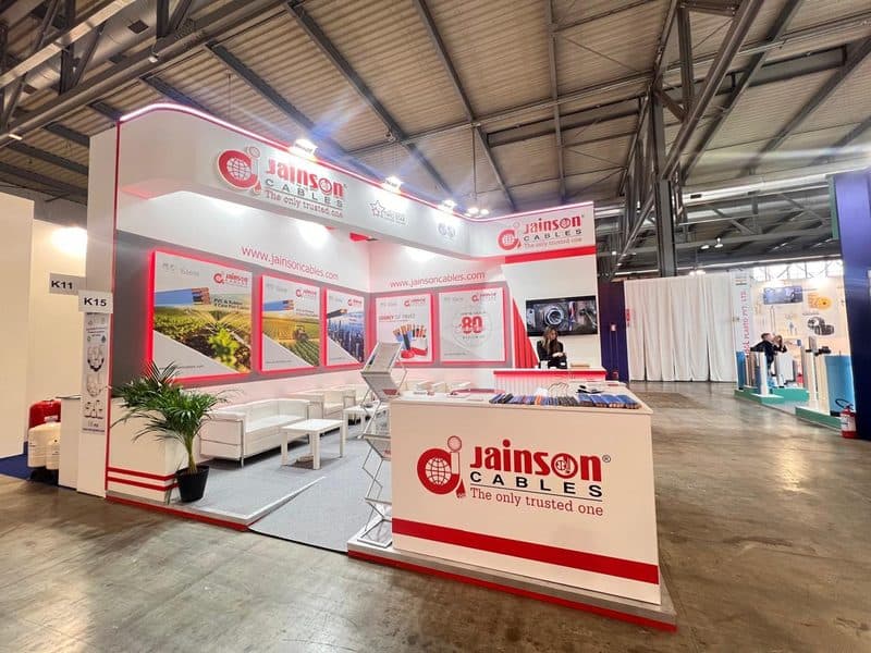 Expansive custom exhibition stall built and delivered by Nihar Exhibition