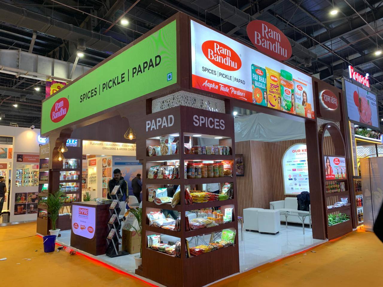 Nihar Exhibition Food & Beverage exhibition stall